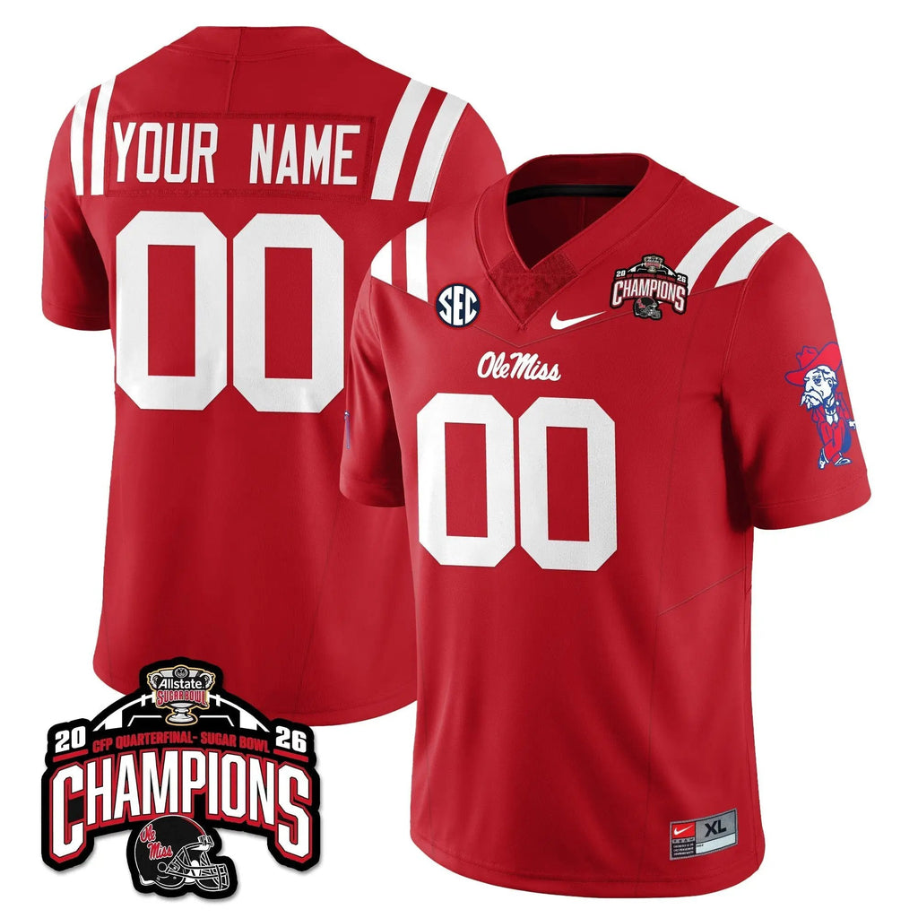 Men Ole Miss Rebels Football Vapor Limited Jersey - Allstate Sugar Bowl Champions