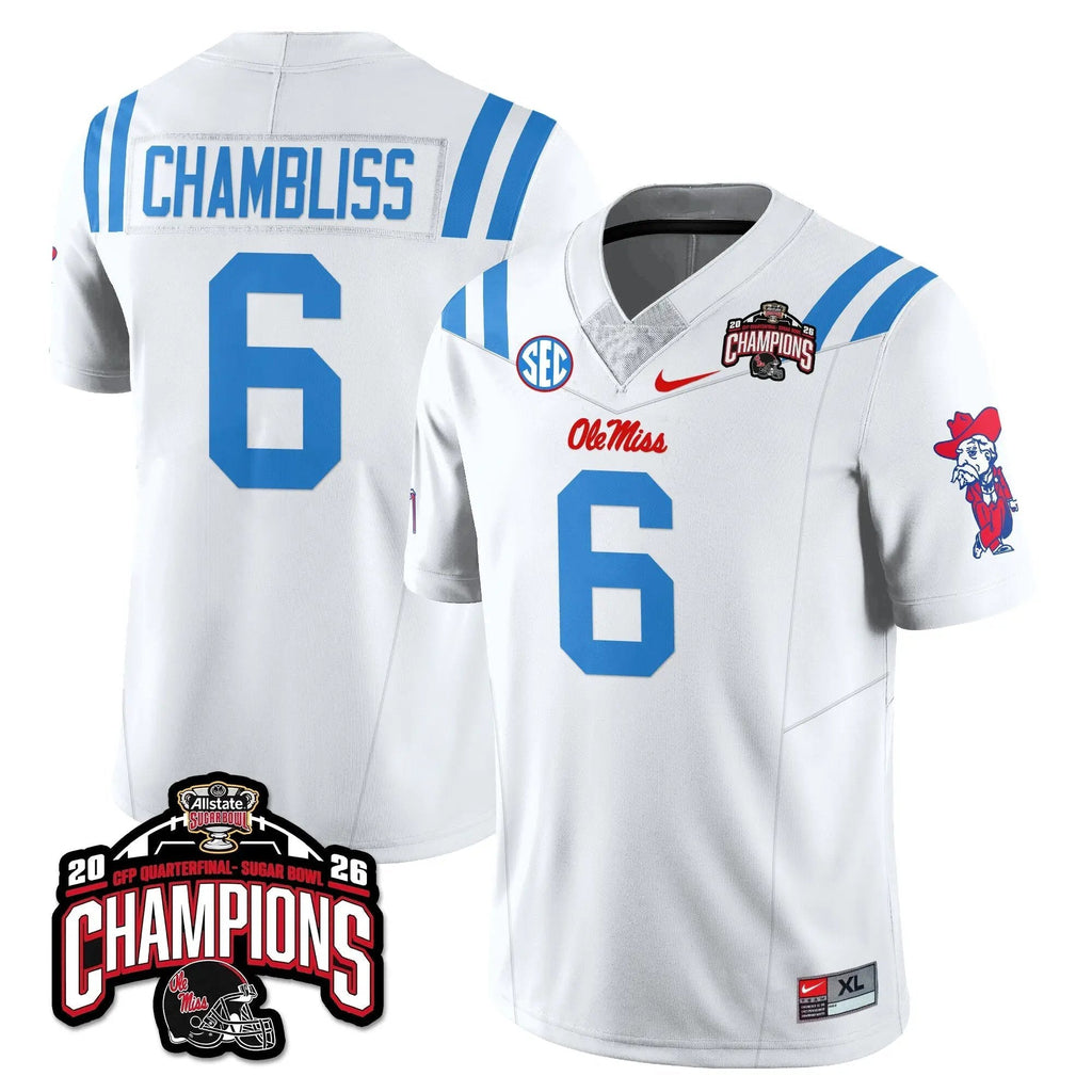 Men Ole Miss Rebels Football Vapor Limited Jersey - Allstate Sugar Bowl Champions