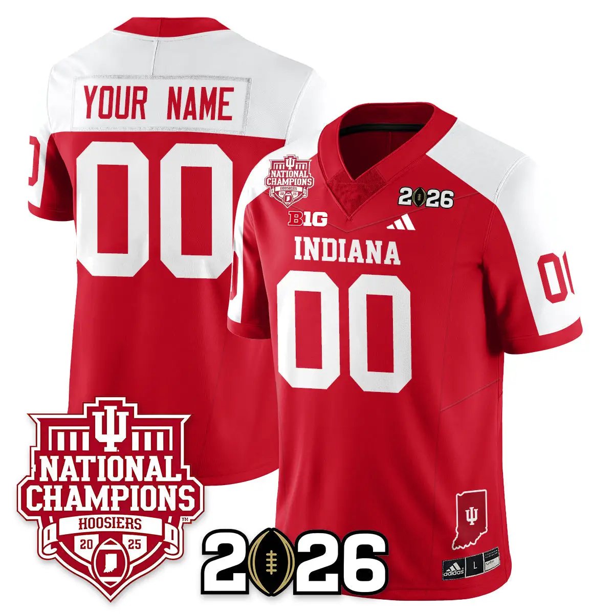Indiana Hoosiers Vapor Limited Football Custom Jersey - 2025 National Champions