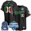 Custom Los Angeles Dodgers Mexico World Series Champions Jersey - 9x Champs - All Stitched