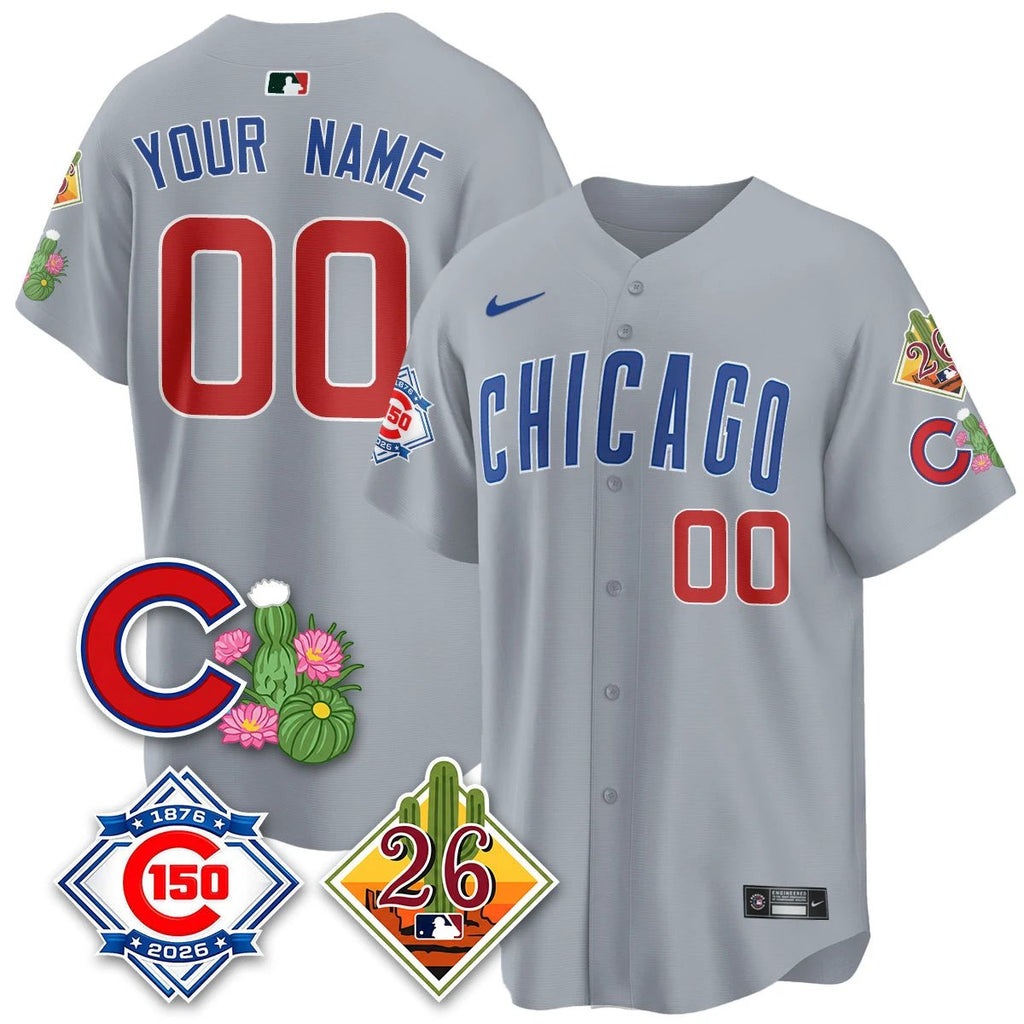 Chicago Cubs 2026 Spring Training Vapor Limited Jersey - 150th Anniversary Patch - All Stitched