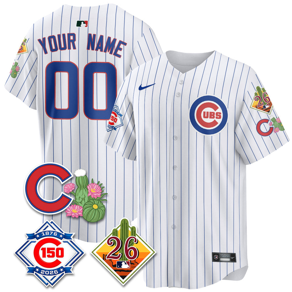 Chicago Cubs 2026 Spring Training Vapor Limited Jersey - 150th Anniversary Patch - All Stitched