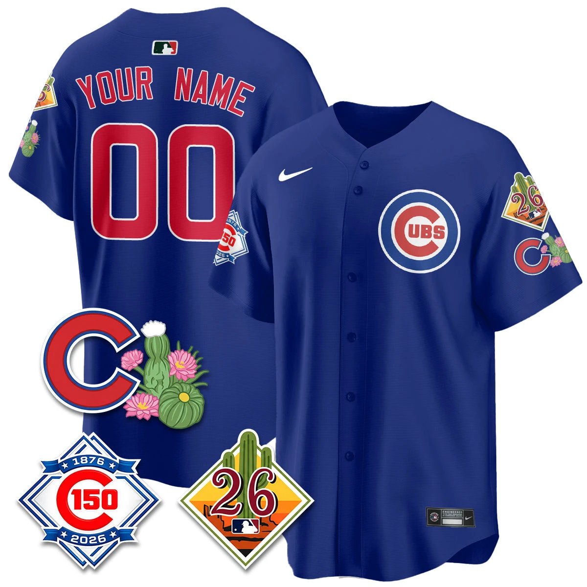 Chicago Cubs 2026 Spring Training Vapor Limited Jersey - 150th Anniversary Patch - All Stitched