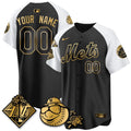Custom New York Mets 2026 Spring Training Vapor Limited Gold Jersey - All Stitched