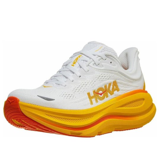 Hoka One One Bondi 9 White Orange 1162012-FNF