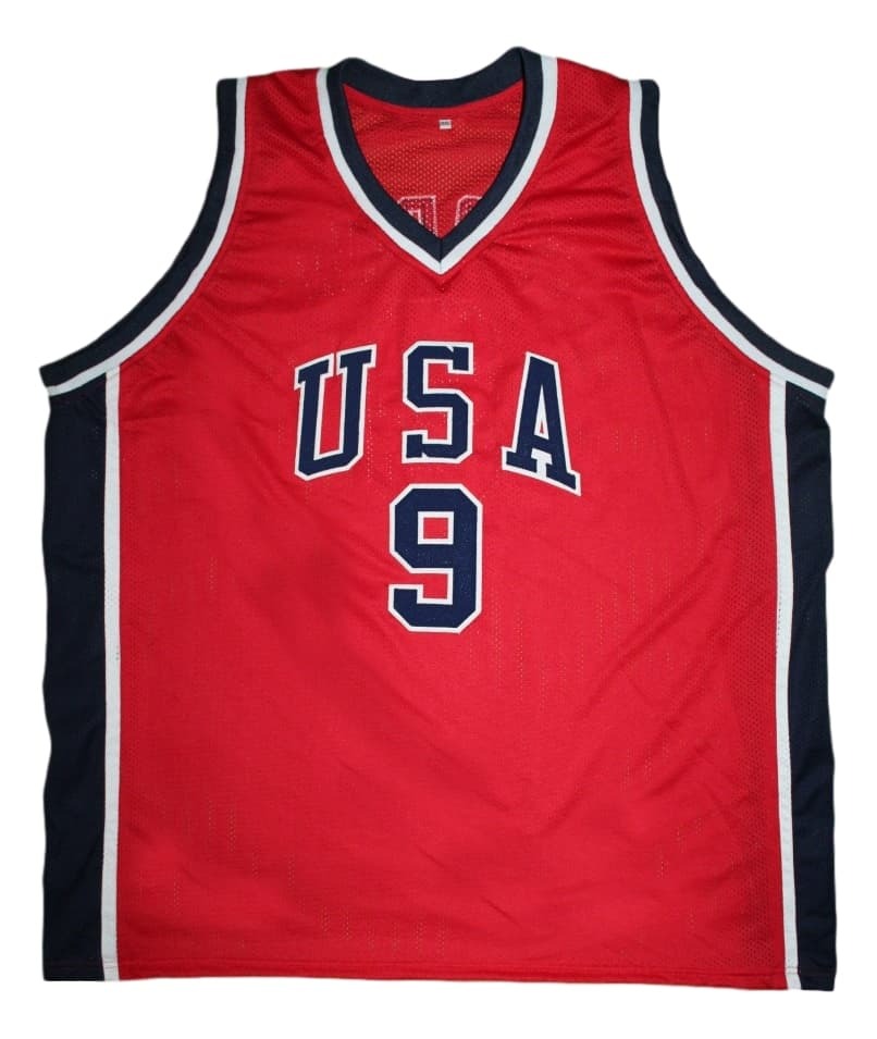 Michael Jordan Jersey #9 Team USA Basketball Red