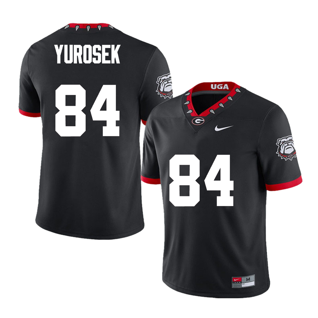 #84 Benjamin Yurosek Georgia Bulldogs Football Jersey Stitched
