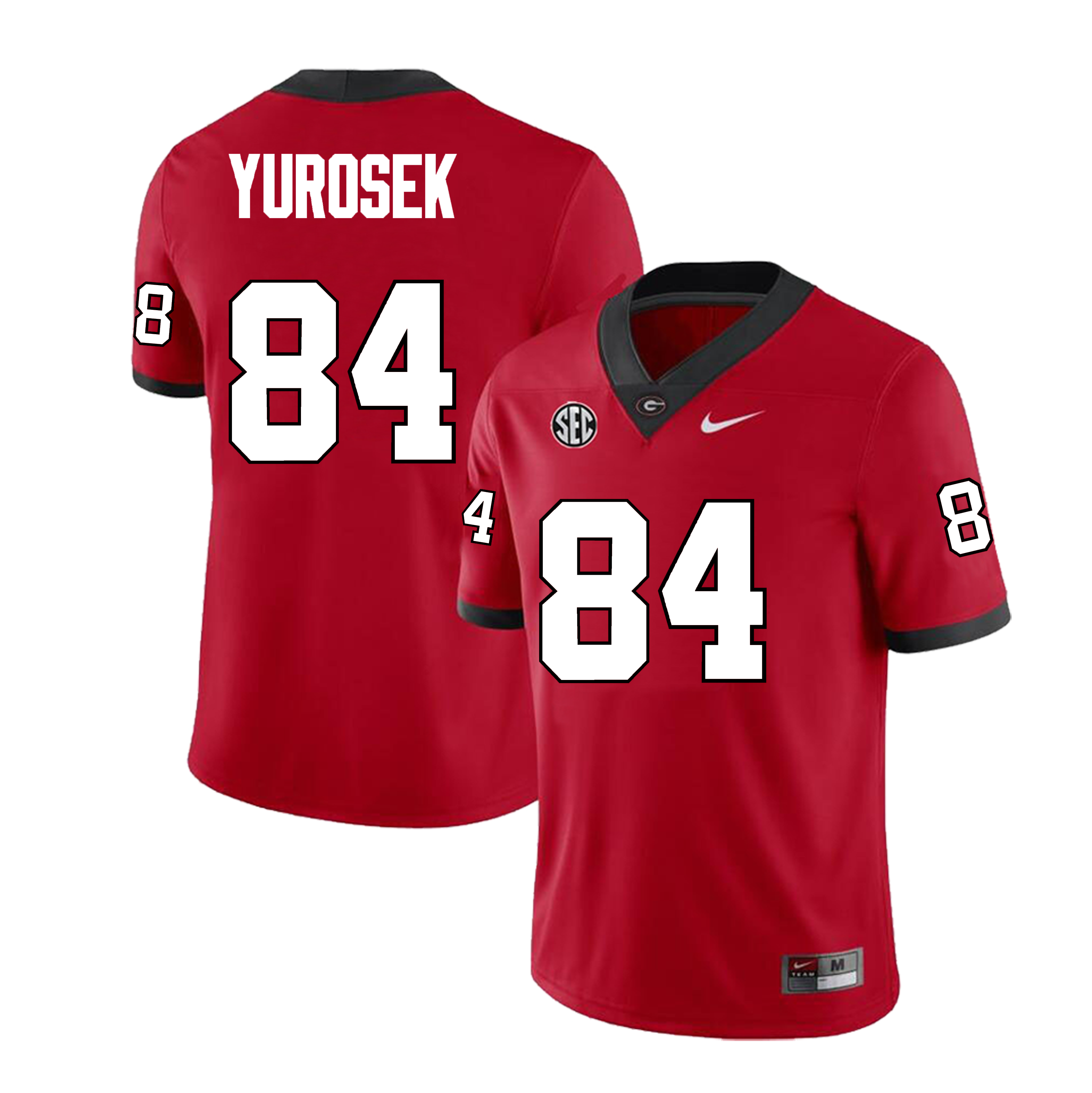 #84 Benjamin Yurosek Georgia Bulldogs Football Jersey Stitched