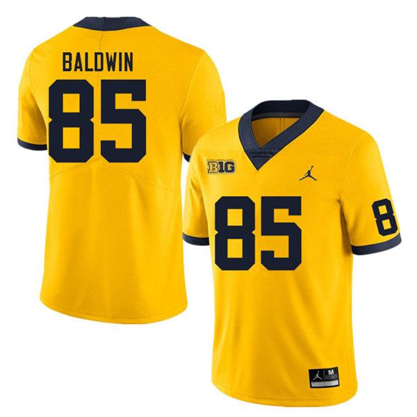 #85 Daylen Baldwin Men’s Michigan Wolverines Football Jersey Stitched