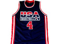 Christian Laettner Jersey #4 Team USA Basketball Navy Blue