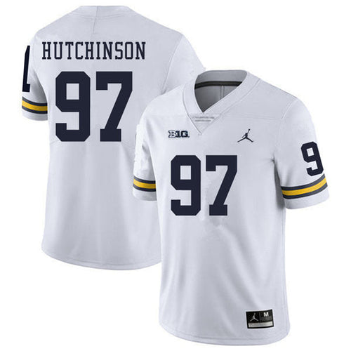 #97 Aidan Hutchinson Men’s Michigan Wolverines Football Jersey Stitched