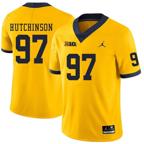 #97 Aidan Hutchinson Men’s Michigan Wolverines Football Jersey Stitched