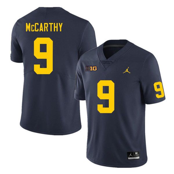 #9 J.J. McCarthy  Michigan Wolverines Football Jersey Stitched
