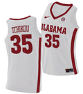 Alex Tchikou Jersey Alabama Crimson Tide College Basketball Replica White #35