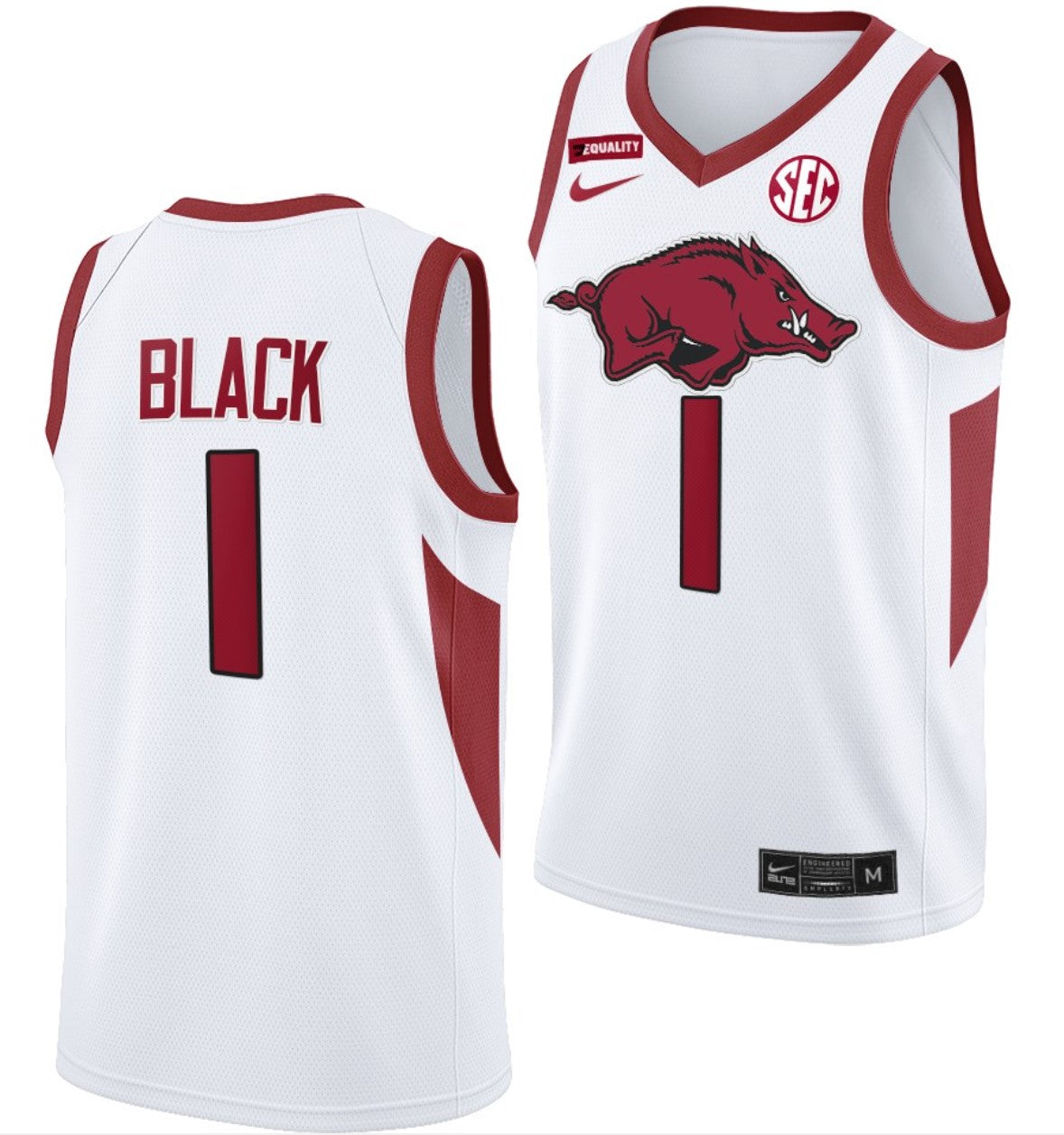 Anthony Black Jersey Arkansas Razorbacks College Basketball #1