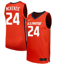 Adalia McKenzie Jersey #24 Illinois Fighting Illini NIL Basketball Orange