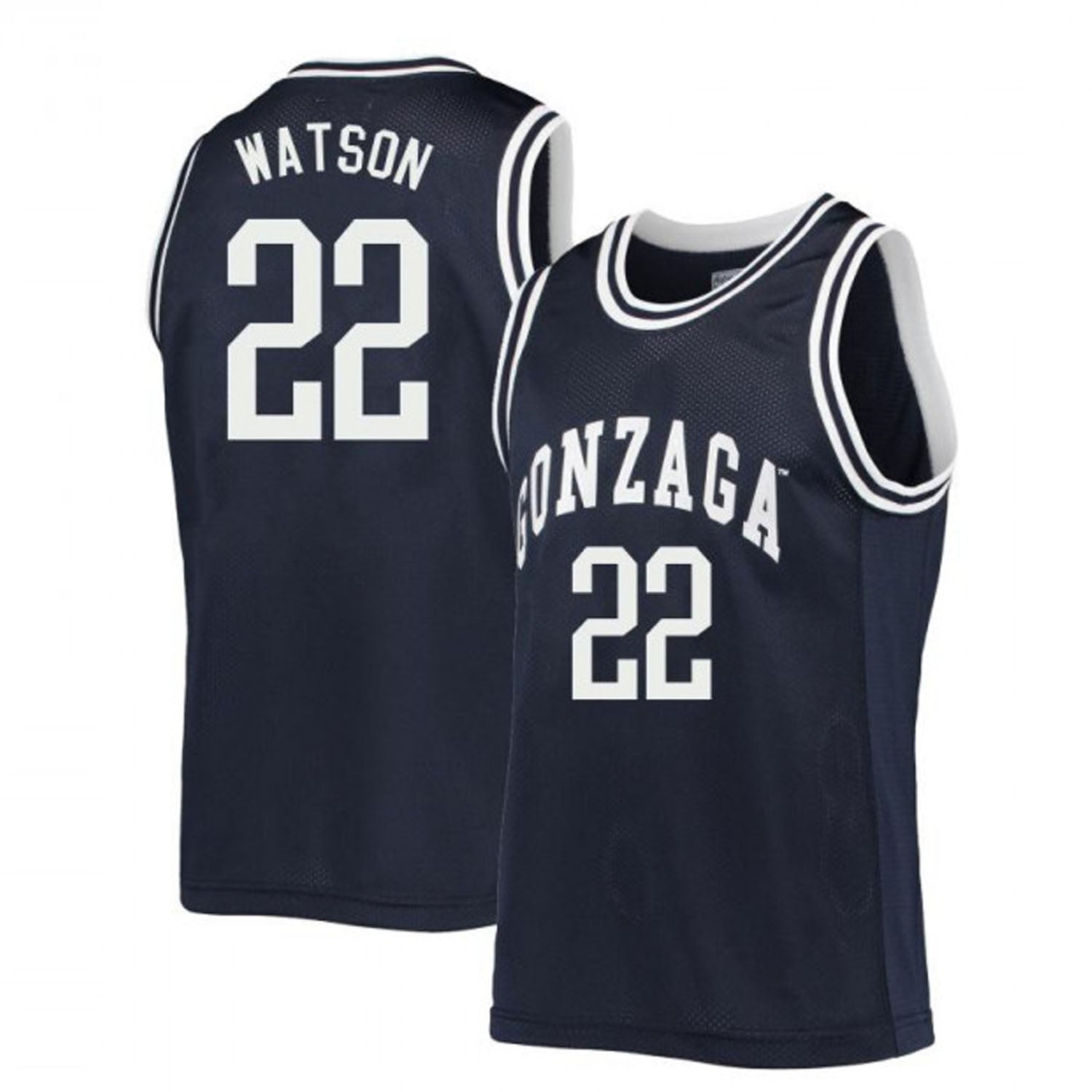 Anton Watson Jersey Gonzaga Bulldogs College Basketball Black #221