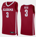Alex Reese Jersey Alabama Crimson Tide College Basketball Replica Crimson #3