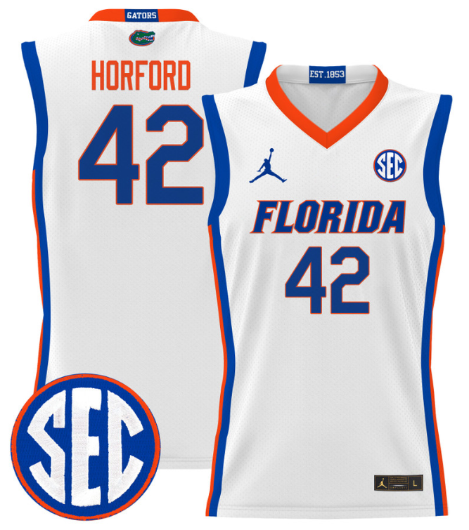 Al Horford Jersey #42 Florida Gators 2024 Lightweight Basketball White