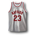 AC Slater Jersey #23 Bayside Saved By The Bell Basketball Grey