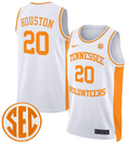 Allan Houston Jersey #20 Tennessee Vols 2024 Swingman Basketball White