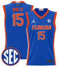 Alijah Martin Jersey #15 Florida Gators 2024 Lightweight Basketball Royal