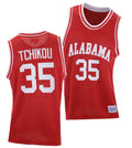 Alex Tchikou Jersey Alabama Crimson Tide College Basketball Red Throwback #35