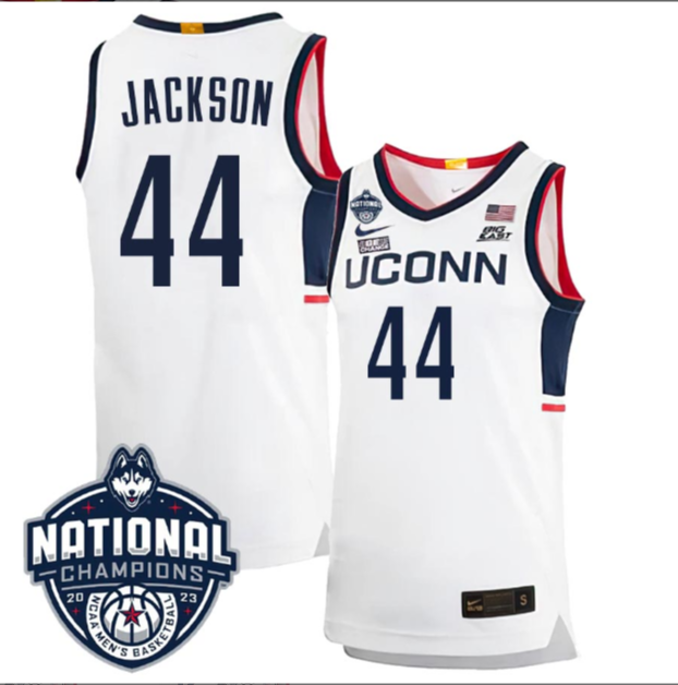 Andre Jackson Jersey #44 UConn Huskies 2023 National Champions College Basketball