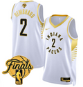 Andrew Nembhard Jersey #2 Indiana Pacers 2025 Finals Swingman Stitched White Gold