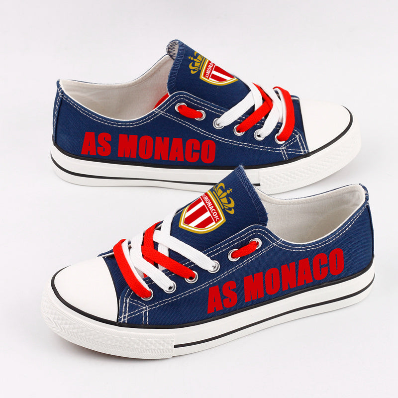 AS Monaco Low Top Canvas Sport Sneakers Shoes For Men Women Fans