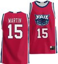 Alijah Martin Jersey #15 FAU Owls NIL College Basketball Lightweight Red