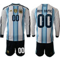 Argentina Custom Any Name And Number Long Sleeve National Team x World Cup 2026 Home White On Field Soccer