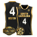 Aliyah Boston Jersey #4 South Carolina 2026 Final Four Stitched Black Gold