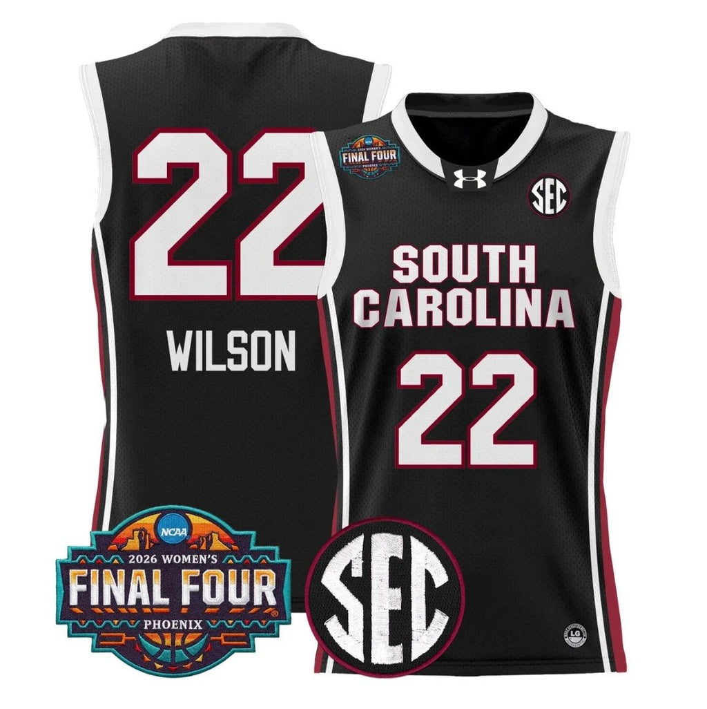 A'ja Wilson Jersey #22 South Carolina 2026 Final Four Stitched Black