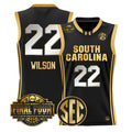 A'ja Wilson Jersey #22 South Carolina 2026 Final Four Stitched Black Gold