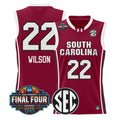 A'ja Wilson Jersey #22 South Carolina 2026 Final Four Stitched Garnet