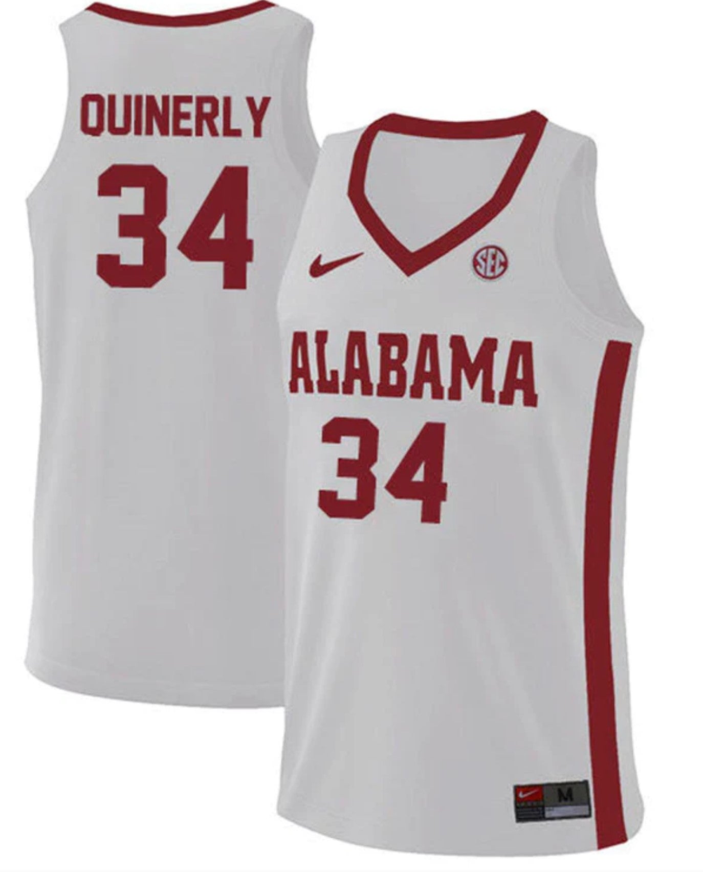 Adam CottrellJaden QuinerlyBasketball Replica White #34
