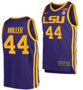 Adam Miller Jersey LSU Tigers College Basketball Purple #44