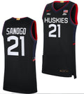Adama Sanogo Jersey UConn Huskies College Basketball Limited Black #12