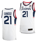 Adama Sanogo Jersey UConn Huskies College Basketball White Replica #21