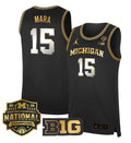 Aday Mara Jersey #15 Michigan Wolverines 2026 National Champions Stitched