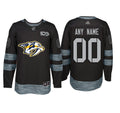 Adidas Nashville Predators Black 1917-2017 100th Anniversary Stitched NHL Custom Jersey