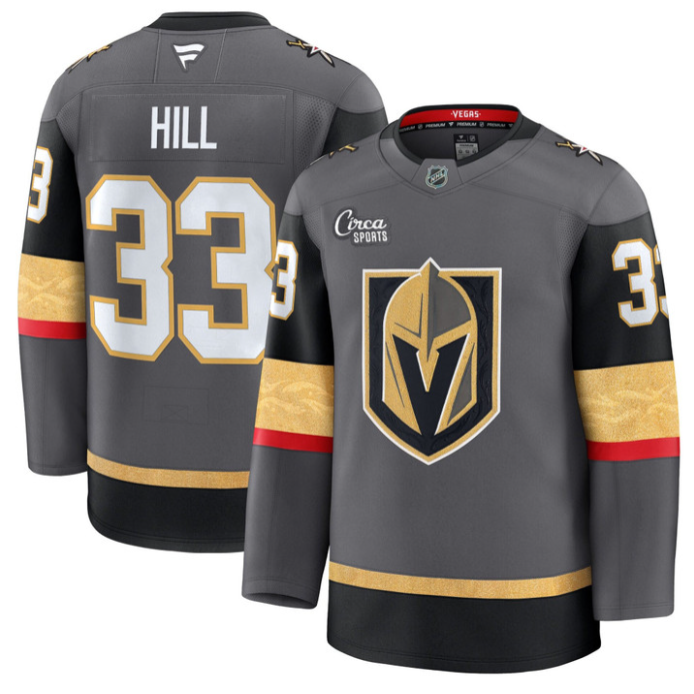 Adin Hill Jersey #33 Vegas Golden Knights Premium Stitched Gold