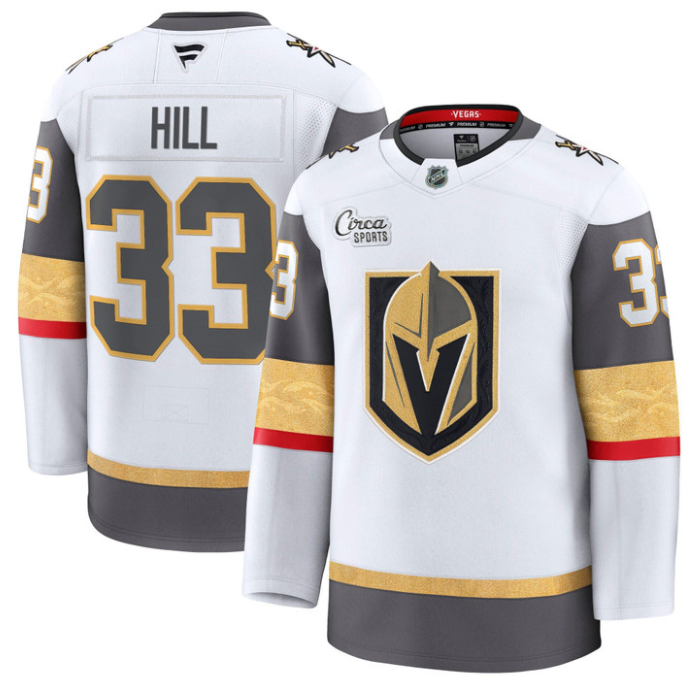 Adin Hill Jersey #33 Vegas Golden Knights Premium Stitched Gold