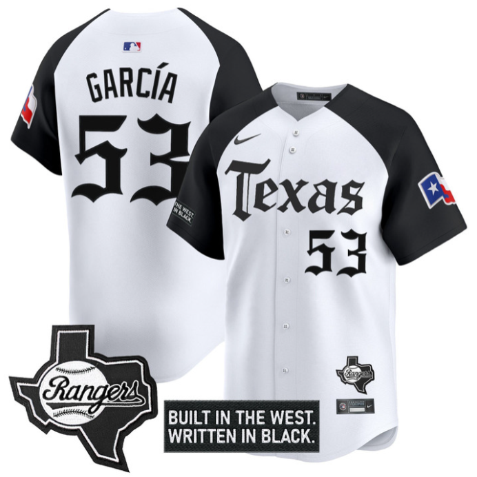 Adolis Garcia Jersey #53 Texas Rangers Gothic Frontier Edition Vapor Limited Stitched