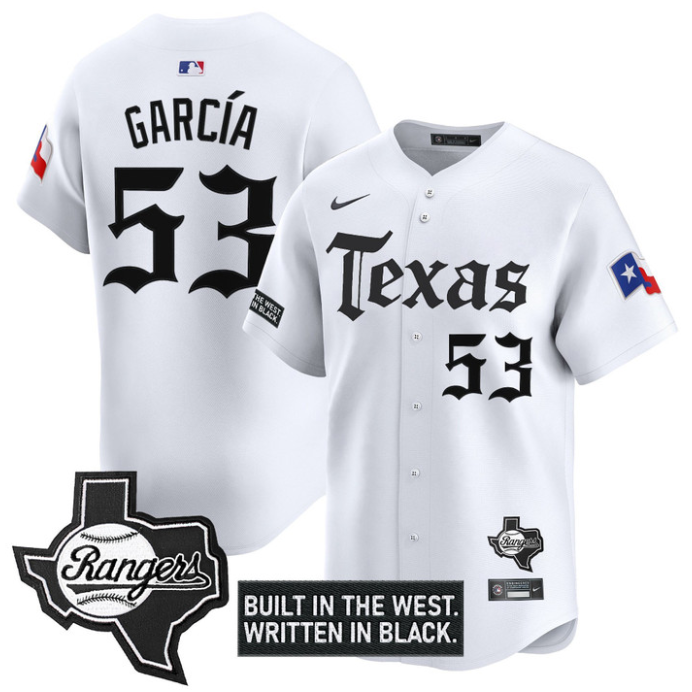 Adolis Garcia Jersey #53 Texas Rangers Gothic Frontier Edition Vapor Limited Stitched