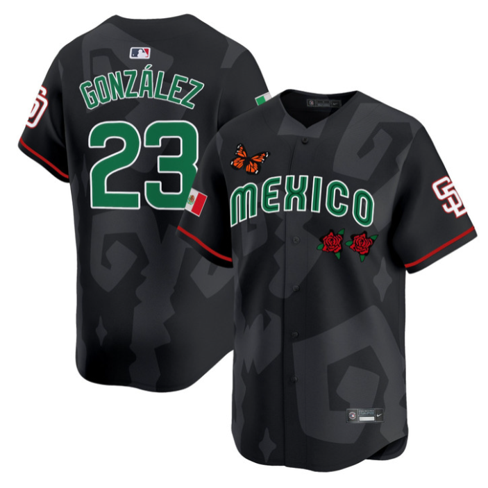 Adrián González Jersey #23 Mexican Heritage 2025 Sentrock Vapor Limited Stitched