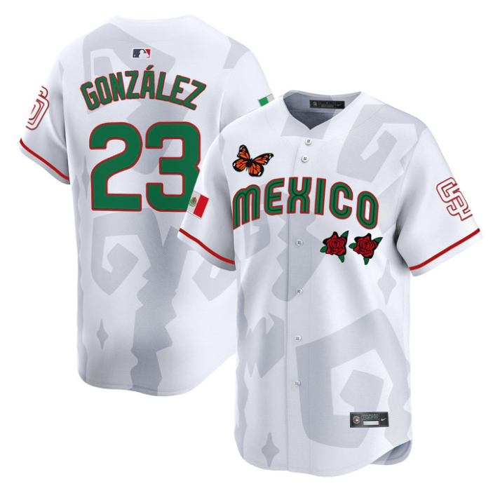 Adrián González Jersey #23 Mexican Heritage 2025 Sentrock Vapor Limited Stitched