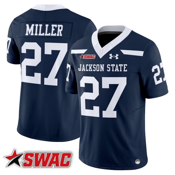 Ahmad Miller Jersey #27 Jackson State Tigers 2025 Limited Stitched