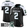 Aidan Chiles Jersey #2 Michigan State Spartans 2025 Vapor Stitched Black Alter